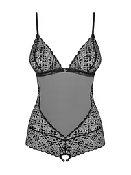 Боді Obsessive Shibu L/XL чорний - мініатюра 5