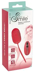 Віброяйце Sweet Smile Remote Controlled Love Ball 15.3 см червоний - мініатюра 7
