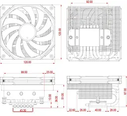 Кулер для процесора ID-Cooling IS-67-XT Black (IS-67-XT Black) - мініатюра 7