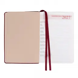 Щоденник діловий Leo Planner 2027 Prime А5 інтегральний бордовий 368 сторінок (252729) - мініатюра 5