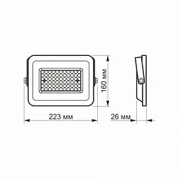 LED прожектор VIDEX F2e 50W 5000K - мініатюра 5