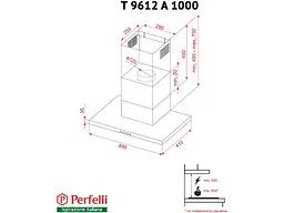 Витяжка Perfelli T 9612 A 1000 IV LED - мініатюра 4