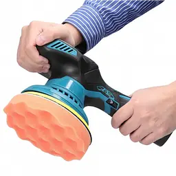Полірувальна акумуляторна машинка Waxing Polisher YK49 з насадками 2 акумулятори - мініатюра 3