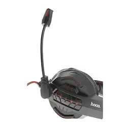 Ігрові накладні навушники Hoco W102 Cool, USB, 3.5mm, 2m, Червоний - мініатюра 5