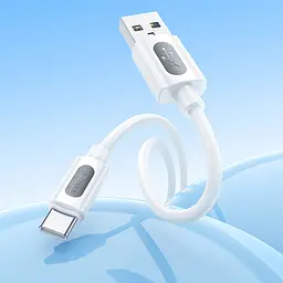 Дата кабель Borofone BX114 Structure USB to Type-C 3A (1m) White - мініатюра 4
