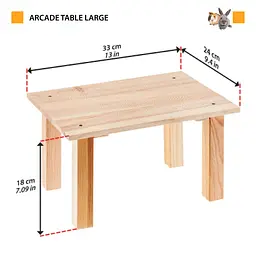 Іграшка для гризунів Ferplast Arcade Table Wooden Toy 33x24x18 см 84660190 - мініатюра 2