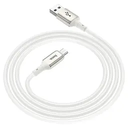 Кабель Hoco X66 Pisces Cable USB to MicroUSB 2,4A 1m White