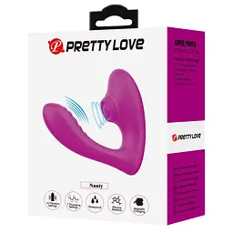 Вібромасажер Pretty Love Naty Clitoral, 14 см (рожевий) - мініатюра 10
