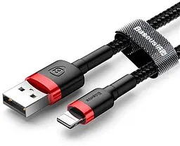 Кабель Baseus cafule Cable USB For lightning 2.4A 1M Red + Black