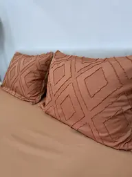 Комплект постільної білизни Ecotton Jaquard полуторний 150х215 см помаранчевий Orange (24560) - мініатюра 5