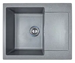 Кухонна мийка Adamant MINIMAL сіра 615x495x200 мм, з крилом 61,5 см