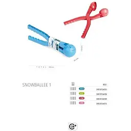 Сніжколіп Prosperplast Snowballee одинарний пластик, синій - мініатюра 4