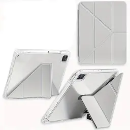 Чохол до планшета BeCover Ultra Slim Origami Transparent Apple iPad Pro 11" M4 2024 Gray (711690)