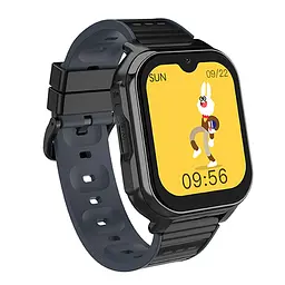 Дитячий смарт годинник-телефон Lemfo D3S з TikTok, YouTube, WhatsApp, GPS трекером, 4G відеодзвінками, SIM-картою та прослушкою Чорний - мініатюра 2