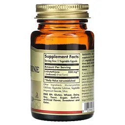 L-Глутатіон (відновлений) L-Glutathione 250 мг - 30 вег. капсул - мініатюра 2