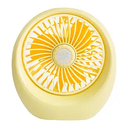 Портативний вентилятор настільний "DianDi Mini Fan SQ1978" Жовтий, usb вентилятор акумуляторний (ST) - мініатюра 2