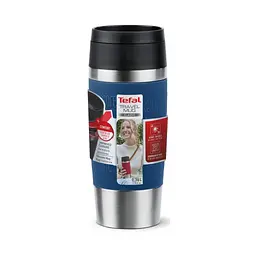 Термокружка Tefal Travel Mug Classic, 360мл, нержавіюча сталь, синій (N2020310) - мініатюра 2