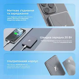 Павербанк Proove X-Core Sky blue 5 000 mAh / 20 Вт (PNXC20010008) - мініатюра 5
