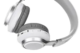 Навушники 2E V1 ComboWay ExtraBass Wireless Over-Ear Mic White (2E-OEV1WWT) - мініатюра 3