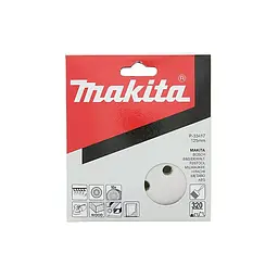 Набір шліфувального паперу Ø125 мм К320 (10 шт) Makita P-33417 - мініатюра 1