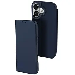Чохол-книжка Dux Ducis з кишенею для візиток для Apple iPhone 17 (6.3) Синій