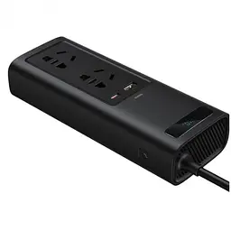 Автомобільний інвертор Baseus In-car Inverter 150W (220V CN/EU) Black - мініатюра 3