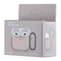 Чохол Silicone Case 1,2mm for AirPods 3 Pink Sand - мініатюра 2
