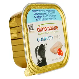 Вологий корм для собак Almo Nature HFC Dog Complete зтріскою і томатами 150 г - мініатюра 2