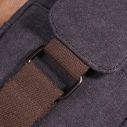 Чоловіча невелика сумка через плече із щільного текстилю 21229 Vintage чорна - мініатюра 9