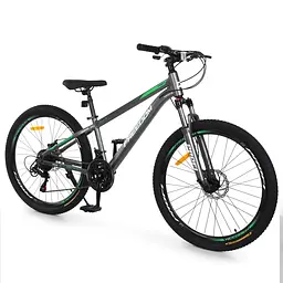 Велосипед PROFI FREEDOM 26", алюмінієва рама 13", 21 швидкість, темно-сірий (FD-2602)