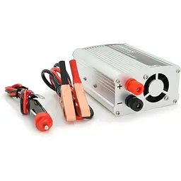 Інвертор напруги Voltronic PI 500ВА(300Вт), 12/220V, approximated, 1 універсальна розетка, клем + крокодили+АЗУ - мініатюра 2