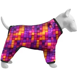 Вітровка для собак Waudog Clothes, малюнок "Куби 3Д", S30 - мініатюра 2
