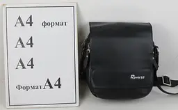 Чоловіча сумка планшетка із еко шкіри PU Reverse Чорна - мініатюра 9