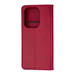 Чохол-книжка Premium Xiaomi Redmi Note 13 Pro 4G/Poco M6 Pro 4G Dark Red - мініатюра 3