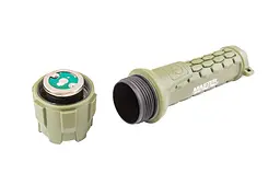 Ліхтар ручний водонепроникний на батарейках 2xAA Mastertool CREE LED компактний ліхтарик для кемпінгу та будинку 180х55 мм 120 Лм захист IP66 Оливковий - мініатюра 4