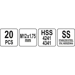 Набір інструментів Yato для ремонту різьби M12x1,75 (YT-17635) - мініатюра 4