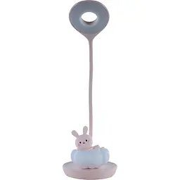 Настольная лампа Kite Cloudy Bunny LED с аккумулятором розовая (K24-493-1-2)