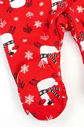 Святковий чоловічок з начосом для новонароджених Christmas llama із закритими ніжками - мініатюра 4