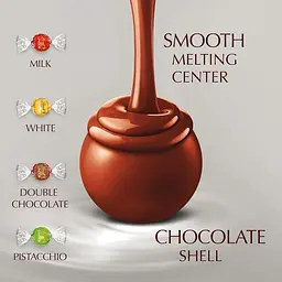 Шоколадные конфеты Lindt Lindor Chocolate Assorted Silver 200г - миниатюра 4