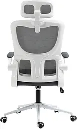 Офісне крісло GT Racer X-5728, біло-сіре (X-5728 White/Gray) - мініатюра 7