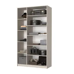 Шафа 3-дверна з антресоллю MebelStar Оскар ДСП BL-B, 4 додаткові полиці 120x52x260 см Дуб бурштиновий (MBS-4923) - мініатюра 2