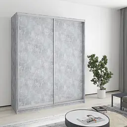 Шафа-купе дводверна MebelStar Комбо AL 2ДСП 170x45x210 см Бетон (MBS-2692)