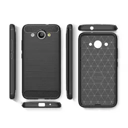 Чохол до мобільного телефона для Huawei Y3 2017 Carbon Fiber (Black) Laudtec (LT-HY32017B) - мініатюра 4