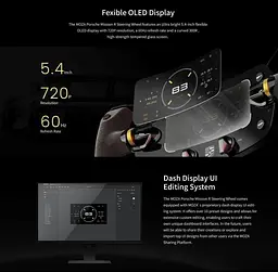 Кермо MOZA Racing Porsche Mission R OLED RGB - мініатюра 7