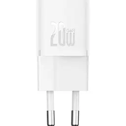 Мережевий зарядний пристрій Baseus GaN5 Fast Charger Mini 1C 20W White (CCGN050102) [105945] - мініатюра 2