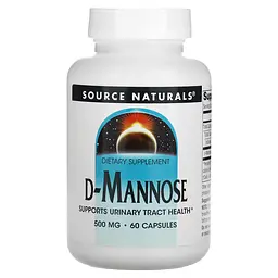 D-Манноза, D-Mannose, 500 мг, 60 капсул Source Naturals vit0002862