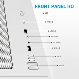 Корпус SAMA V60 без БЖ (V60-WHADA7X1-GL) White - мініатюра 9