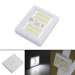Світильник настінний світлодіодний на батарейках 4 LED модуля лід ліхтар нічник - мініатюра 3