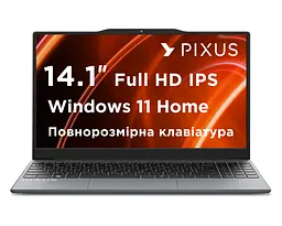 Ноутбук Pixus Bit Lite 14.1 Intel N5095 8/256 GB Windows 11 Home - мініатюра 2