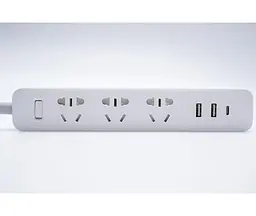 Мережевий подовжувач Mi Power Strip 20W Fast Charge (3 sockets +2 USB + 1 TypeC) - мініатюра 6